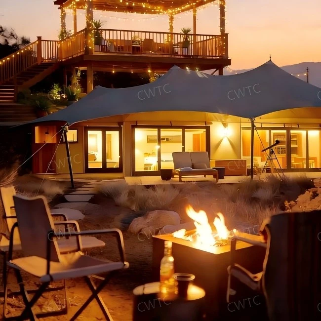 large luxury glamping tent resort-exterior-03